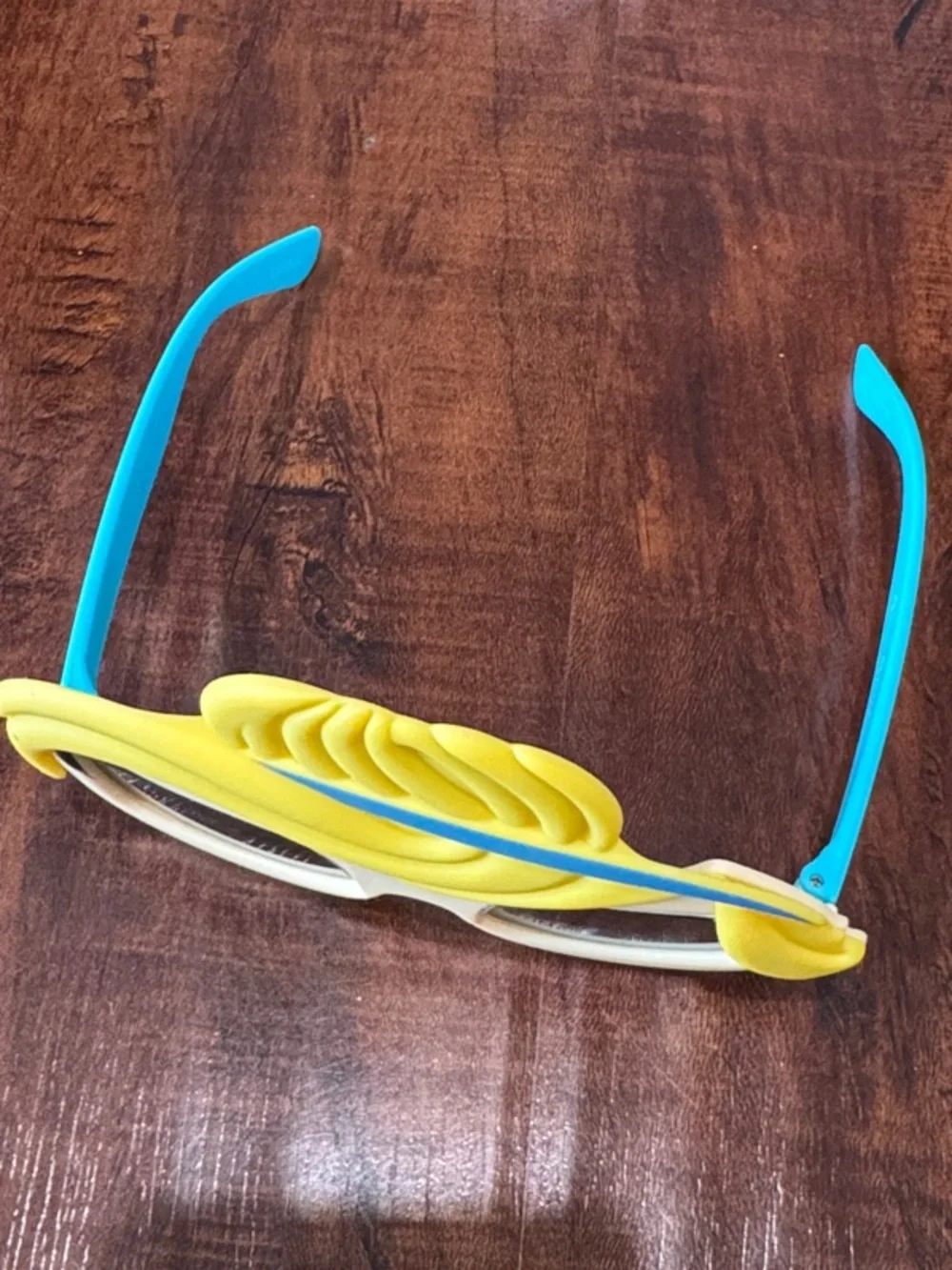 Kids Yellow Character Sunglasses with Blue Accents